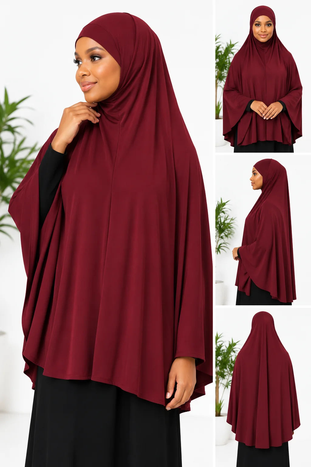 Sleeveless Prayer Hijab – Lightweight Full Coverage Khimar for Salah & Everyday Wear