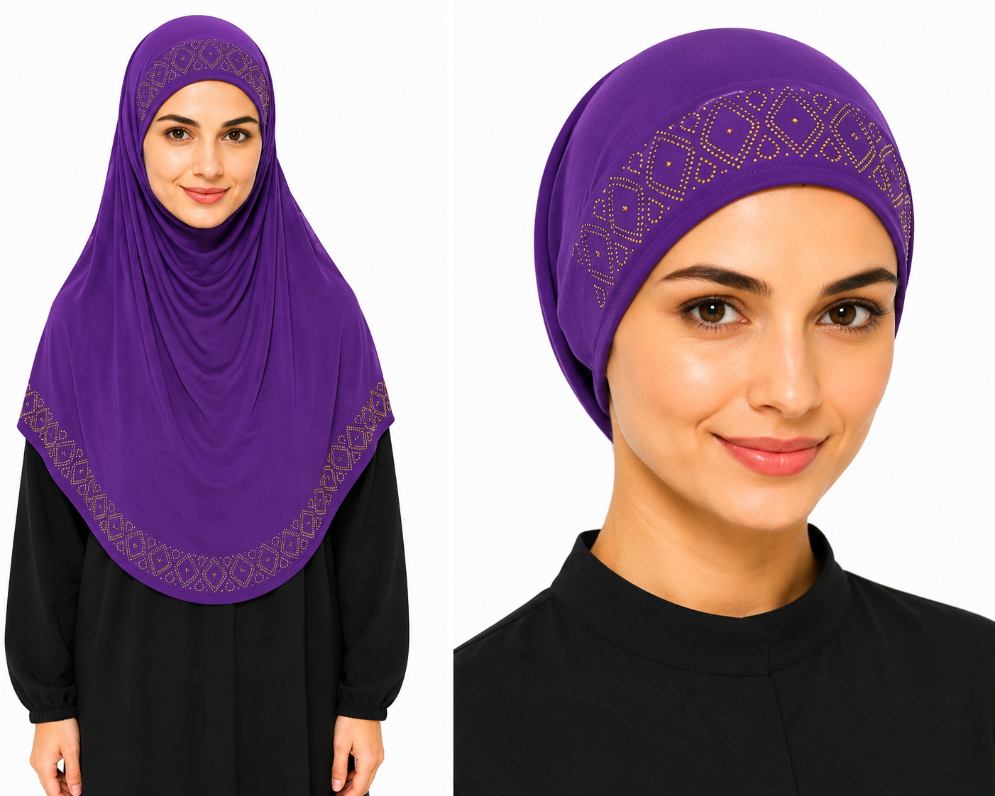 Two-Piece Fixed Hijab