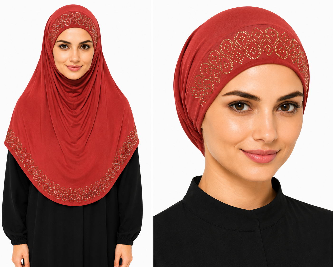 Two-Piece Fixed Hijab