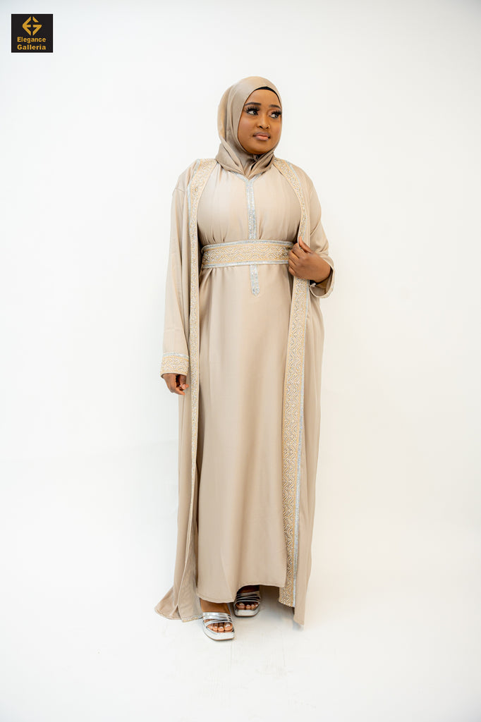Ashurah Elegant Embellished Abaya with Luxurious Beadwork