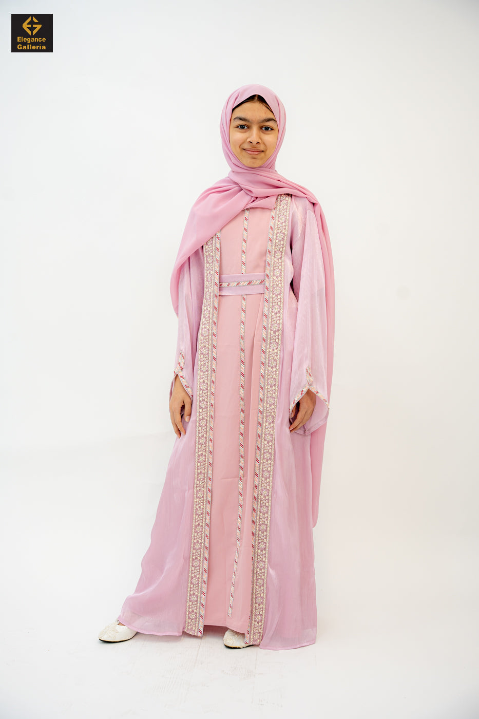 Zareen Mother-Daughter Elegant 4-Piece Abaya Set