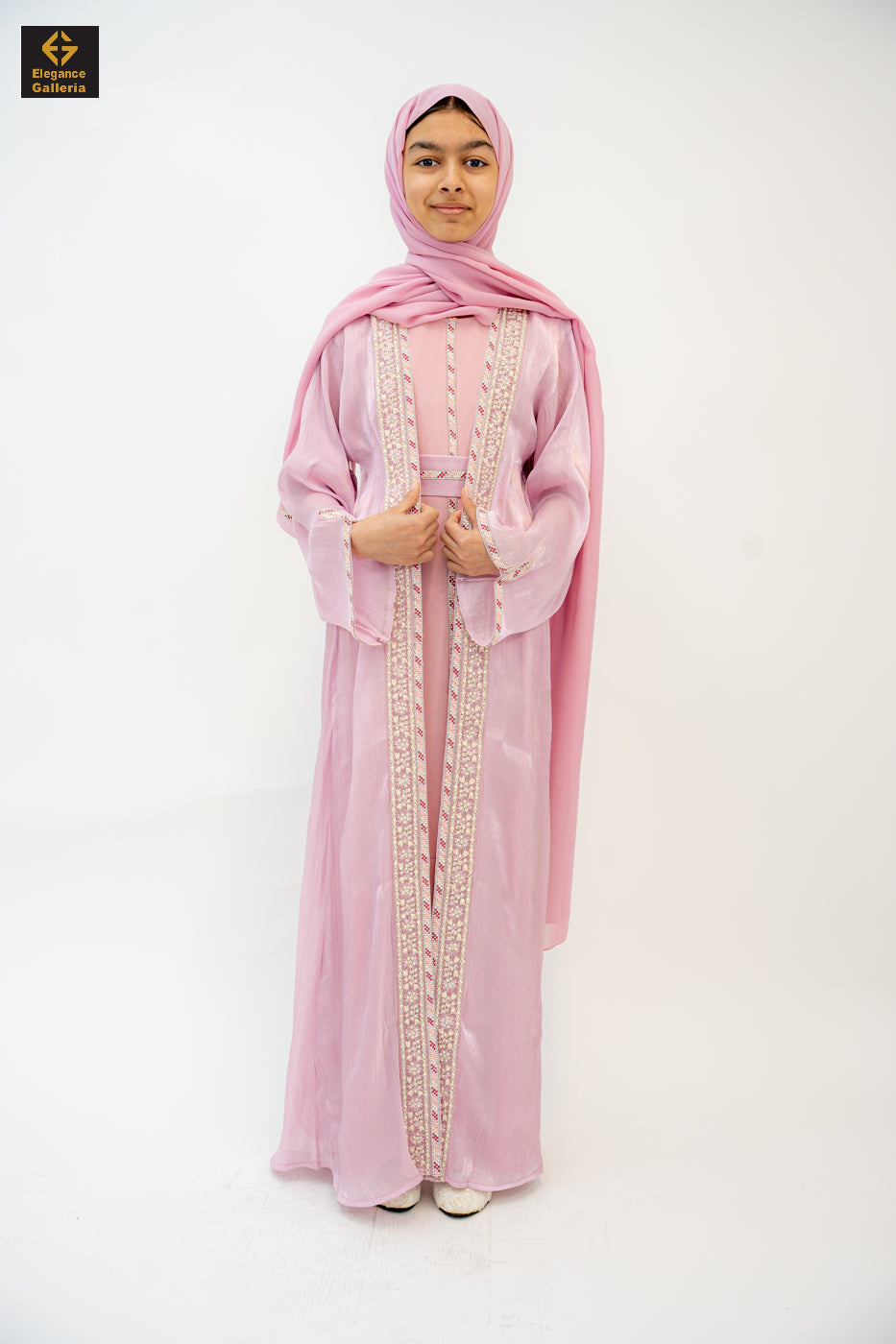 Zareen Mother-Daughter Elegant 4-Piece Abaya Set