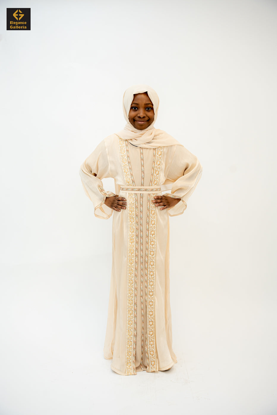 Zareen Mother-Daughter Elegant 4-Piece Abaya Set