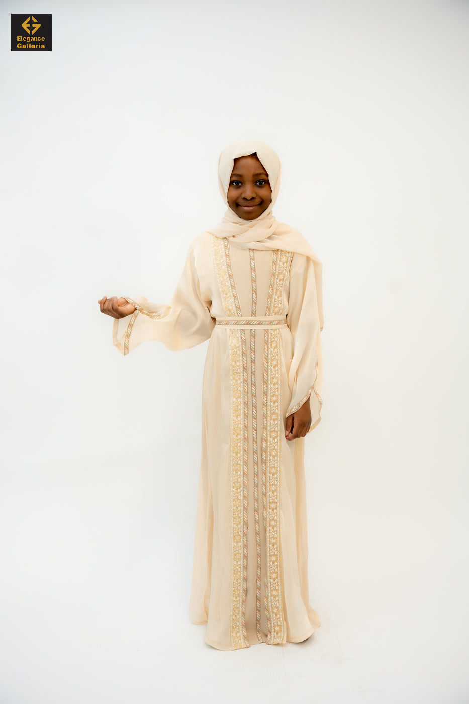 Zareen Mother-Daughter Elegant 4-Piece Abaya Set