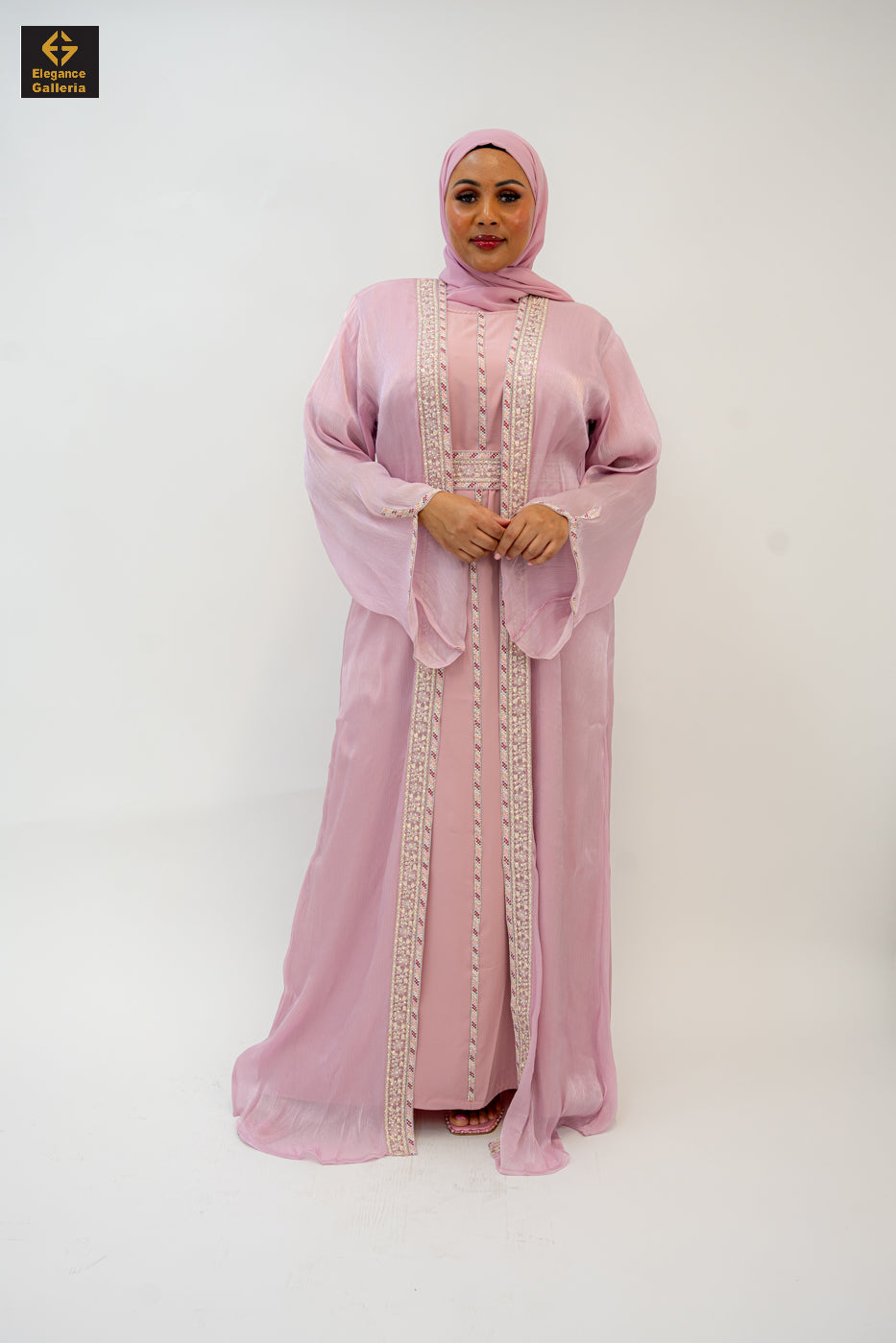 Zareen Mother-Daughter Elegant 4-Piece Abaya Set