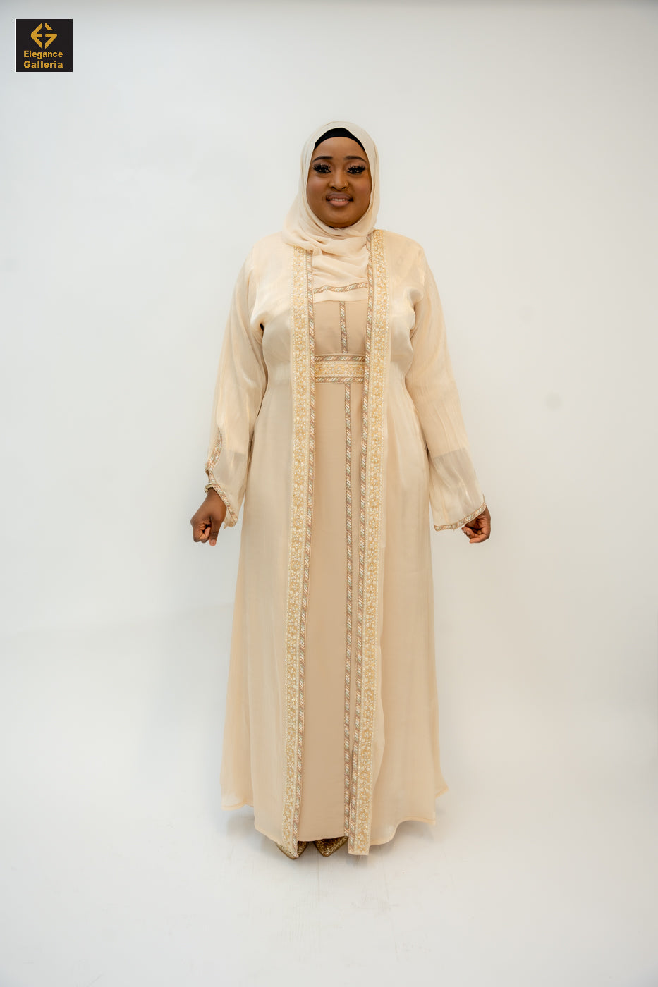 Zareen Mother-Daughter Elegant 4-Piece Abaya Set