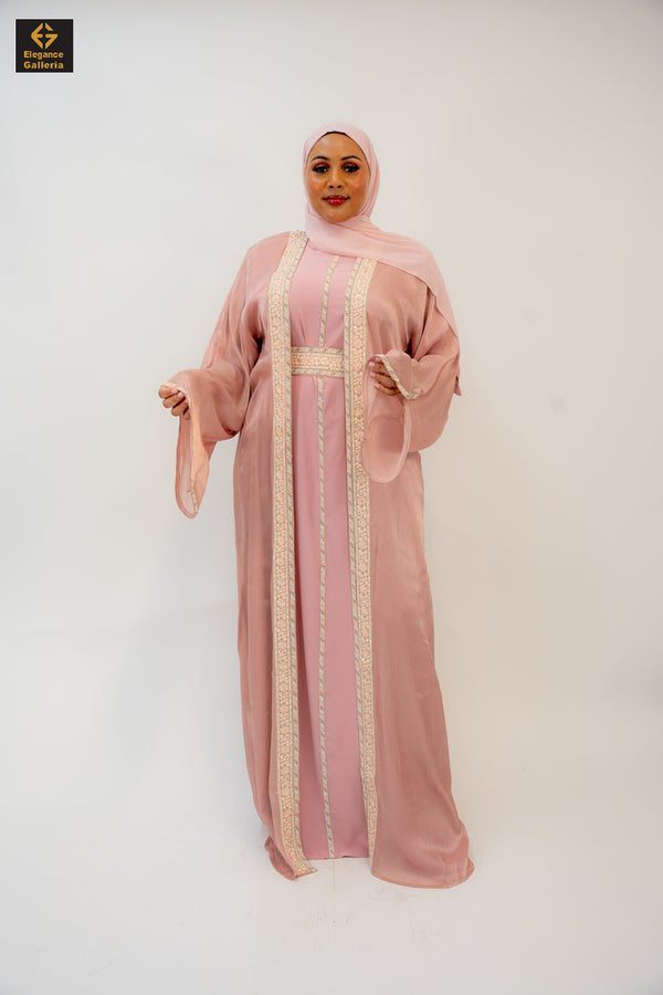 Ashirah Mother-Daughter Elegant 4-Piece Abaya Set