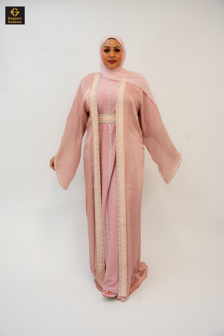 Zareen Mother-Daughter Elegant 4-Piece Abaya Set