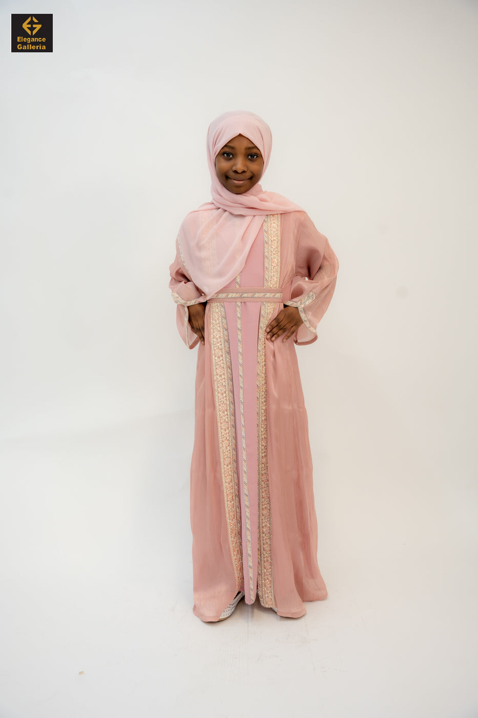 Zareen Mother-Daughter Elegant 4-Piece Abaya Set