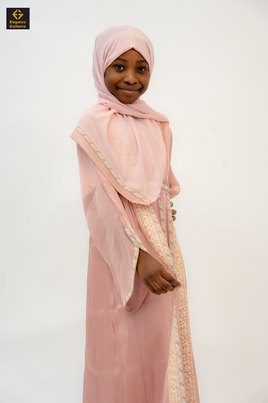 Zareen Mother-Daughter Elegant 4-Piece Abaya Set