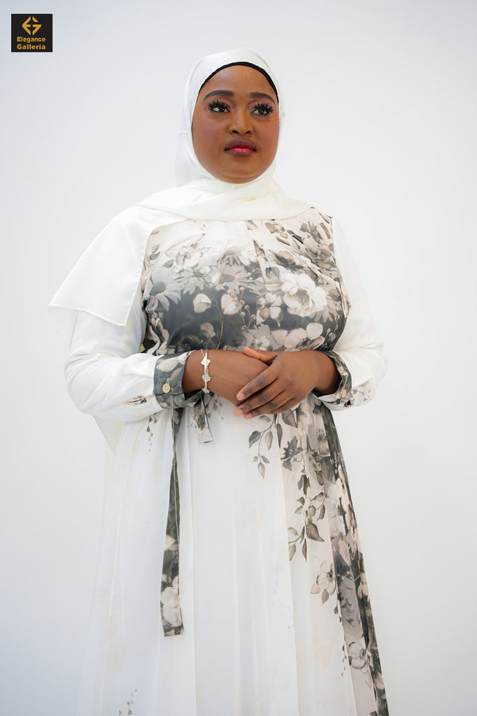 Floral Chiffon Maxi Dress