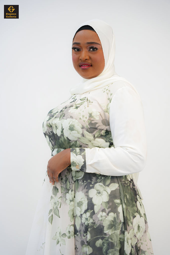 Floral Chiffon Maxi Dress