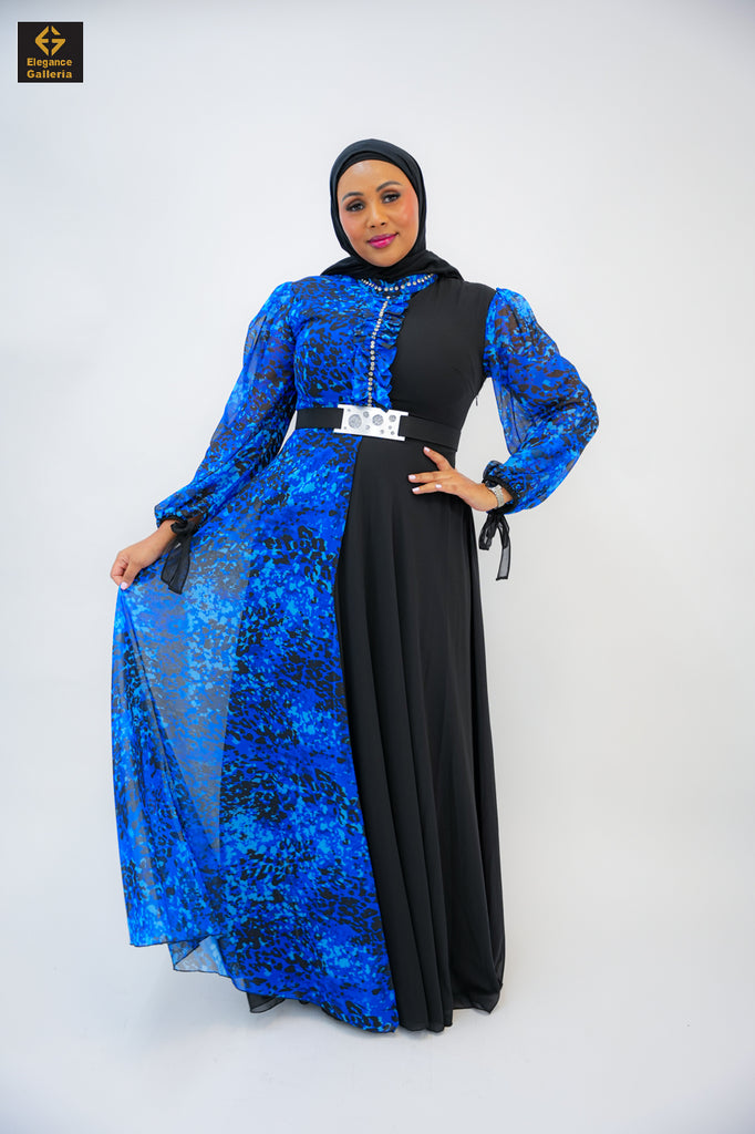 Leopard Print Chiffon Dress