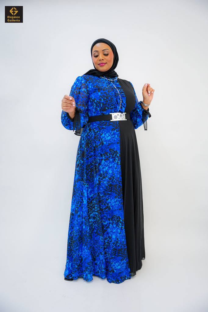 Leopard Print Chiffon Dress – Elegance galleria