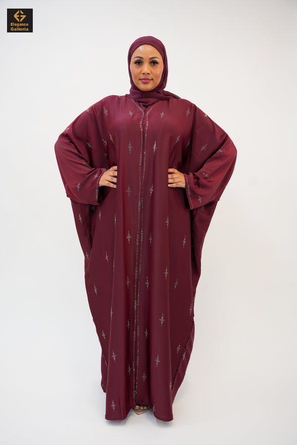 Embellished Luxury Farasha Butterfly  Abaya