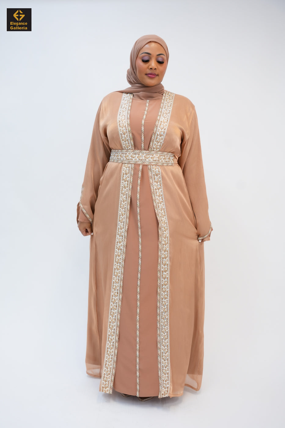Zareen Mother-Daughter Elegant 4-Piece Abaya Set