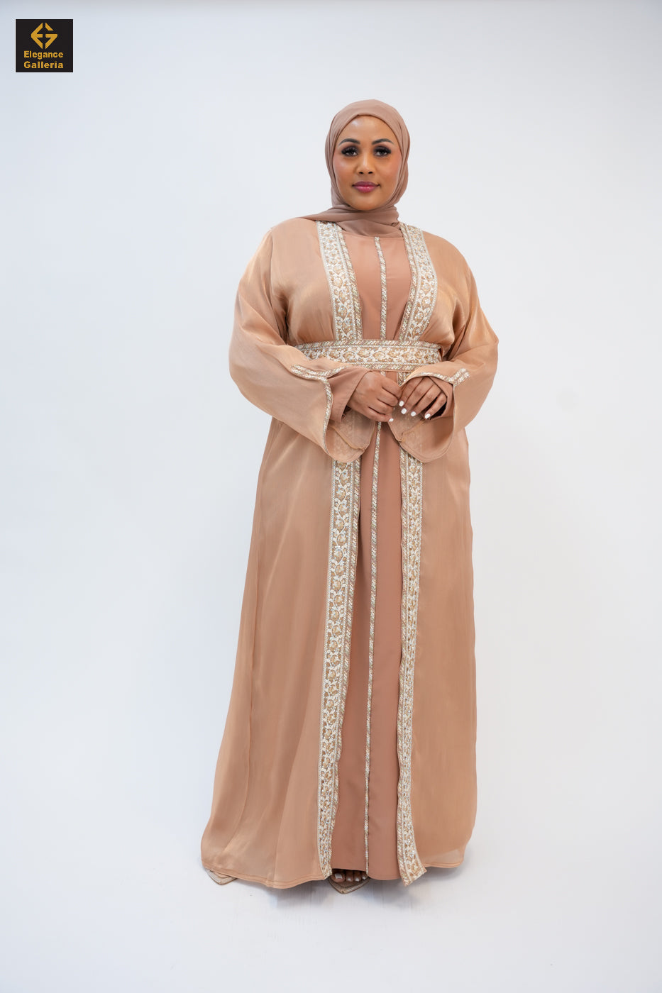 Zareen Mother-Daughter Elegant 4-Piece Abaya Set