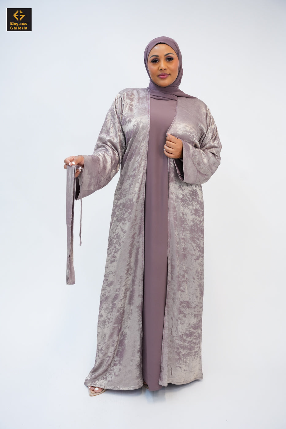Hyran Mother Daughter 4-Piece Embellished Abaya Set
