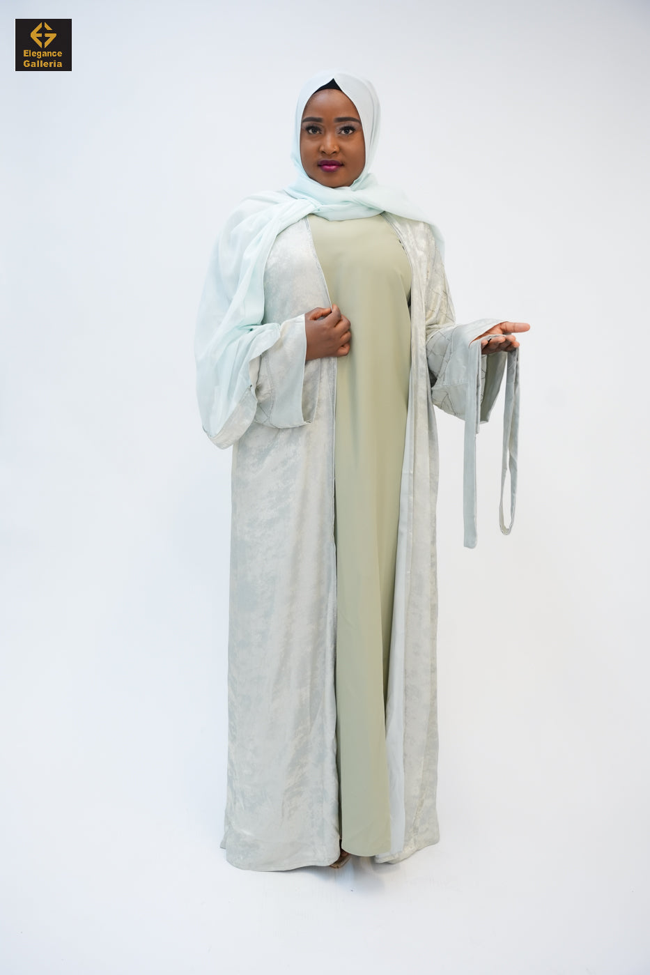 Hyran Mother Daughter 4-Piece Embellished Abaya Set