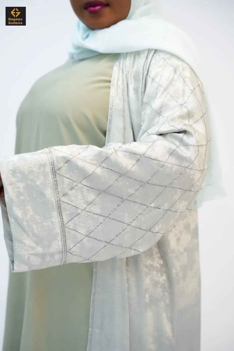 Hyran Mother Daughter 4-Piece Embellished Abaya Set