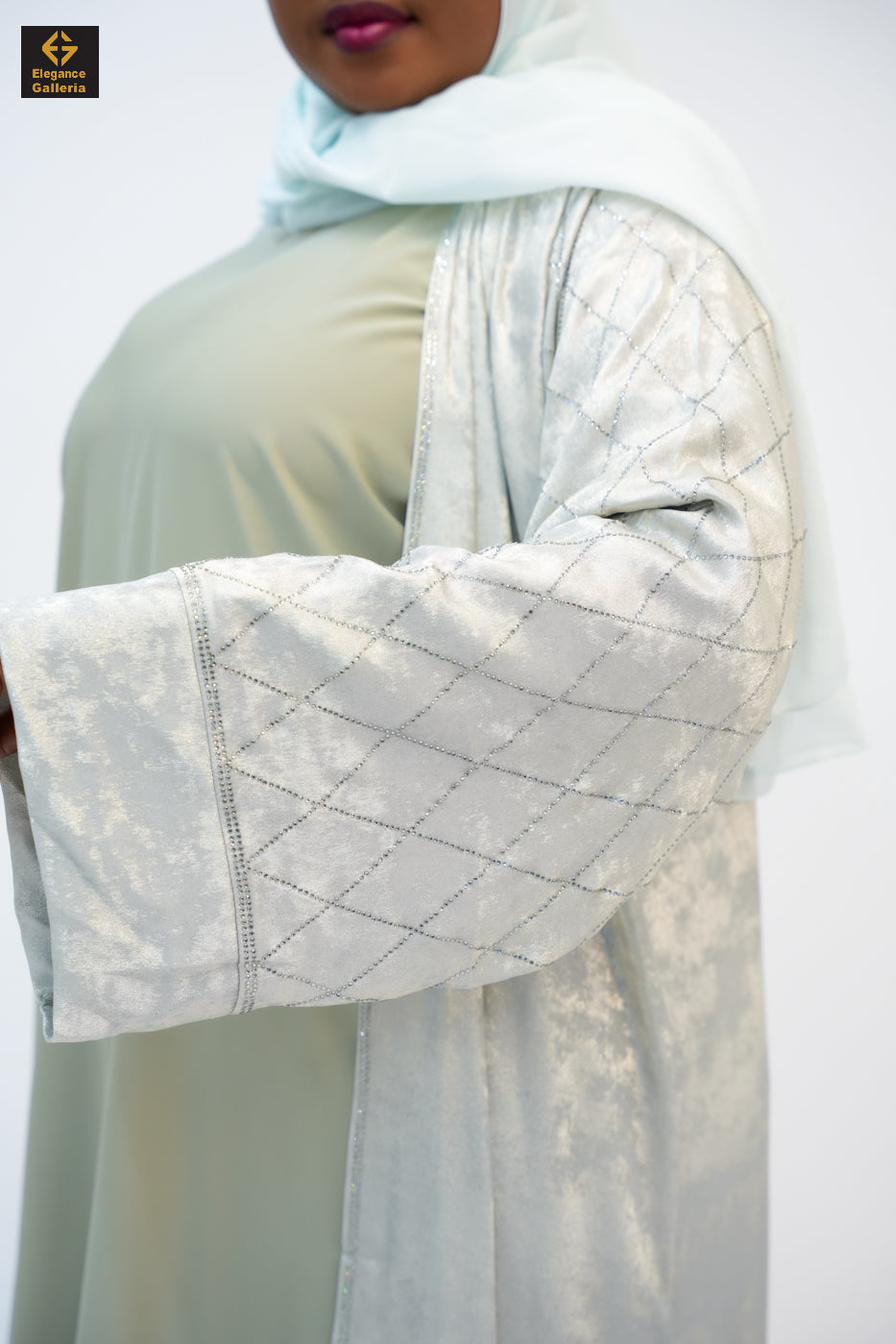 Hyran Mother Daughter 4-Piece Embellished Abaya Set