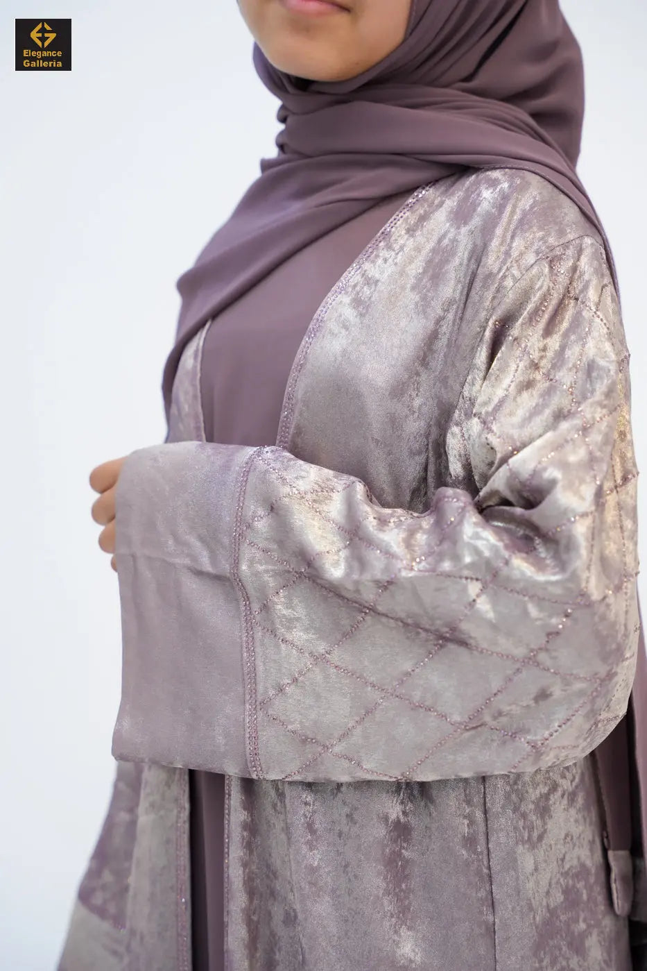 Hyran Mother Daughter 4-Piece Embellished Abaya Set