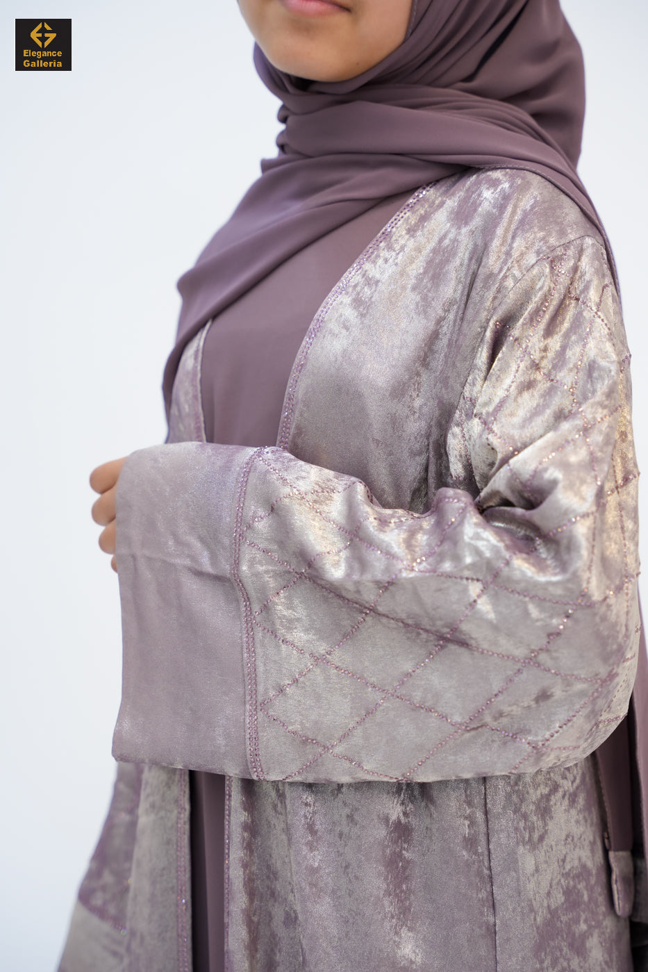 Hyran Mother Daughter 4-Piece Embellished Abaya Set