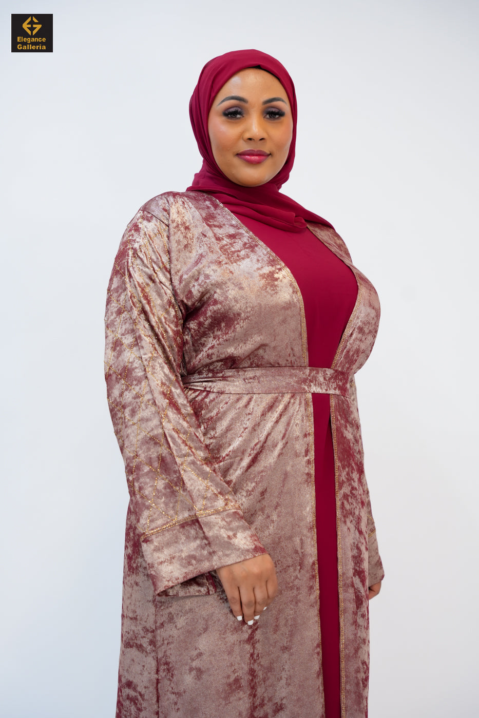 Hyran Mother Daughter 4-Piece Embellished Abaya Set