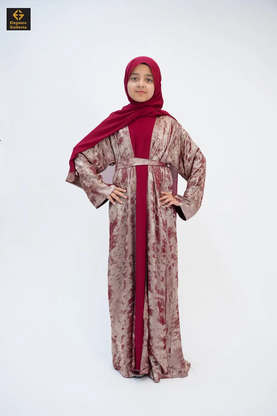 Hyran Mother Daughter 4-Piece Embellished Abaya Set