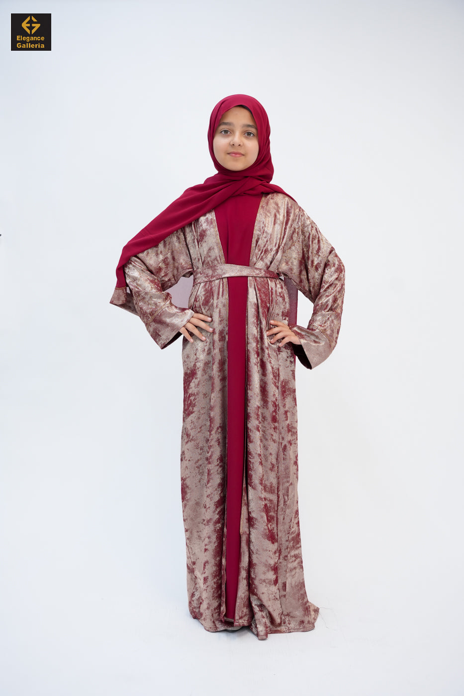Hyran Mother Daughter 4-Piece Embellished Abaya Set