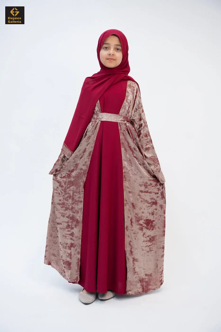 Hyran Mother Daughter 4-Piece Embellished Abaya Set