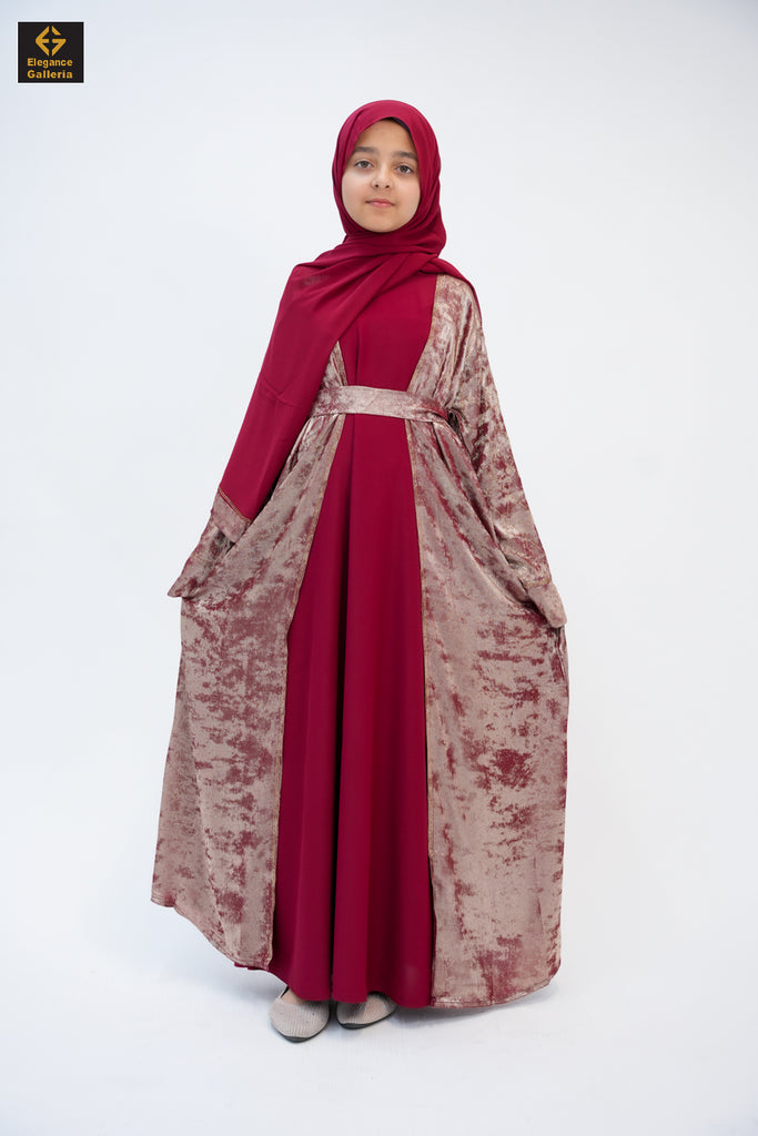 Hyran Mother Daughter 4-Piece Abaya Set