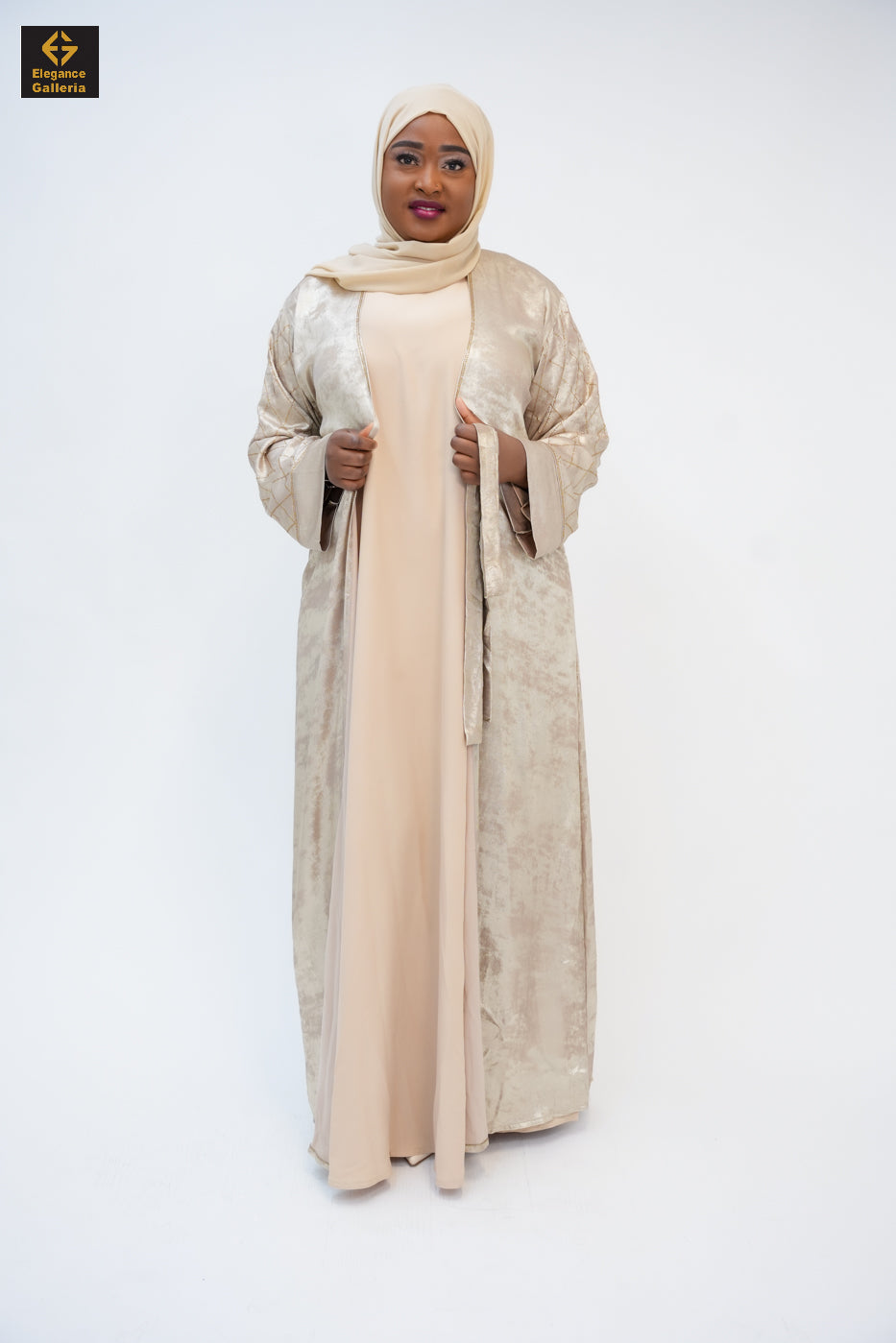 Hyran Mother Daughter 4-Piece Embellished Abaya Set