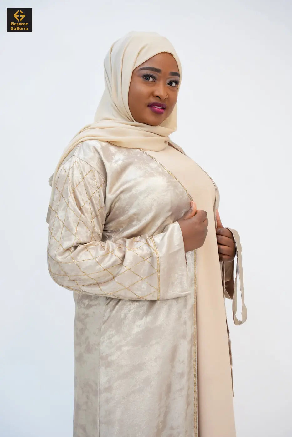 Hyran Mother Daughter 4-Piece Embellished Abaya Set
