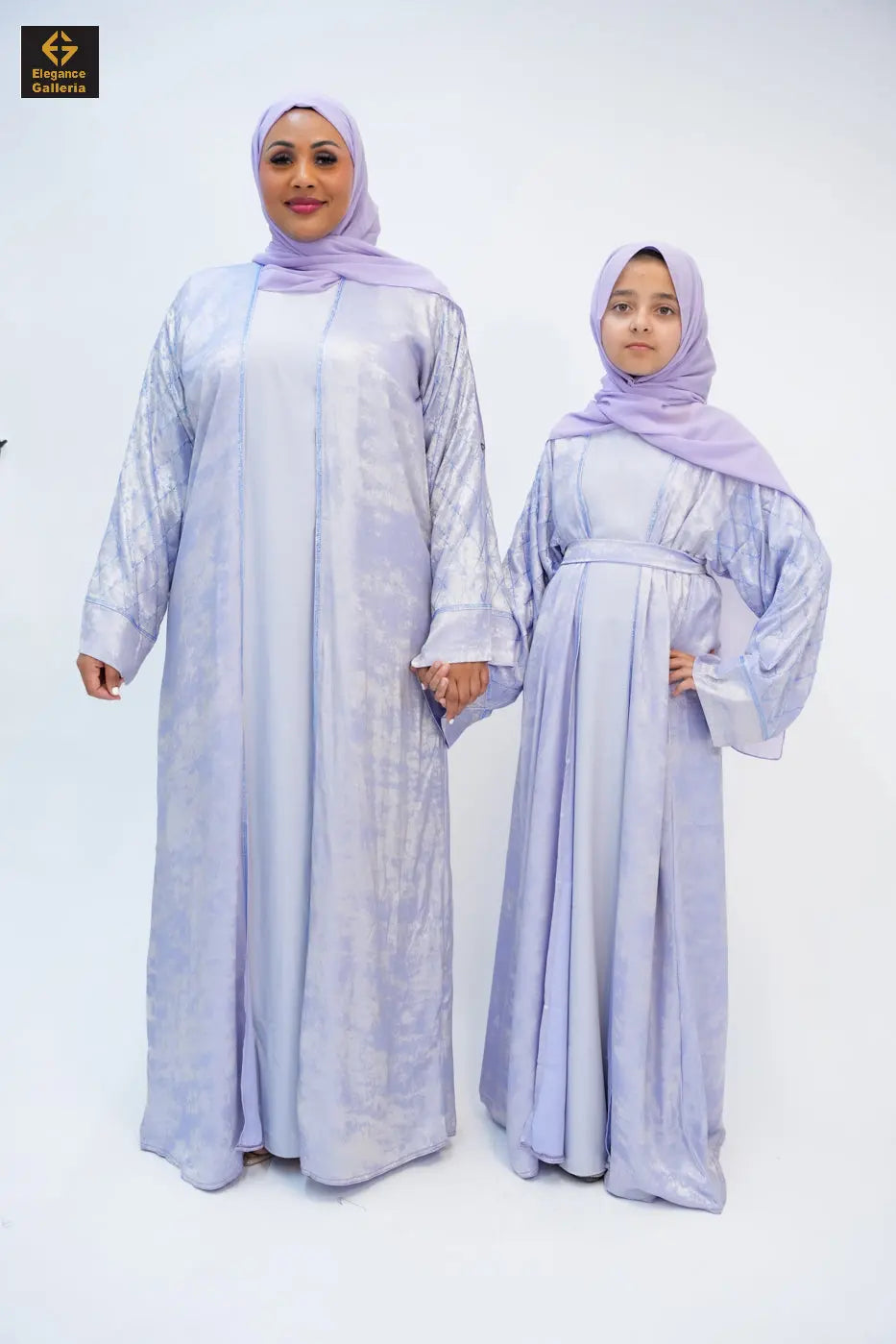 Hyran Mother Daughter 4-Piece Embellished Abaya Set