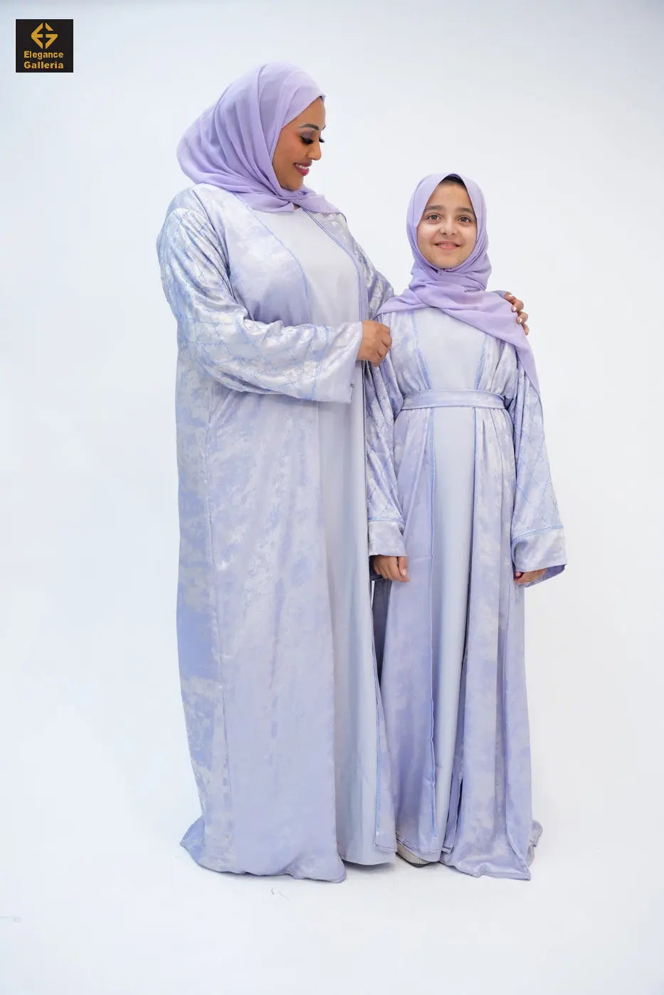 Hyran Mother Daughter 4-Piece Embellished Abaya Set