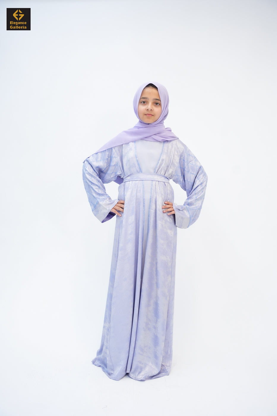 Hyran Mother Daughter 4-Piece Embellished Abaya Set