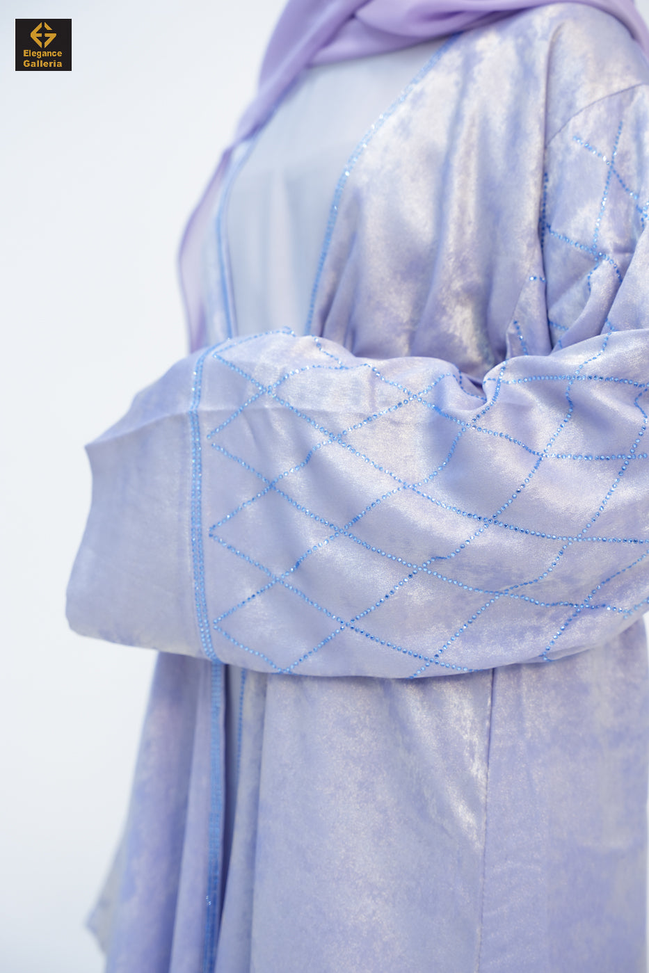Hyran Mother Daughter 4-Piece Embellished Abaya Set