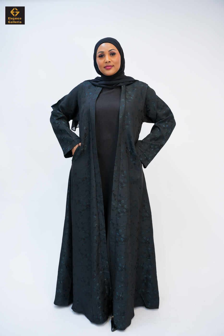 Textured Open Abaya(COAT ONLY)