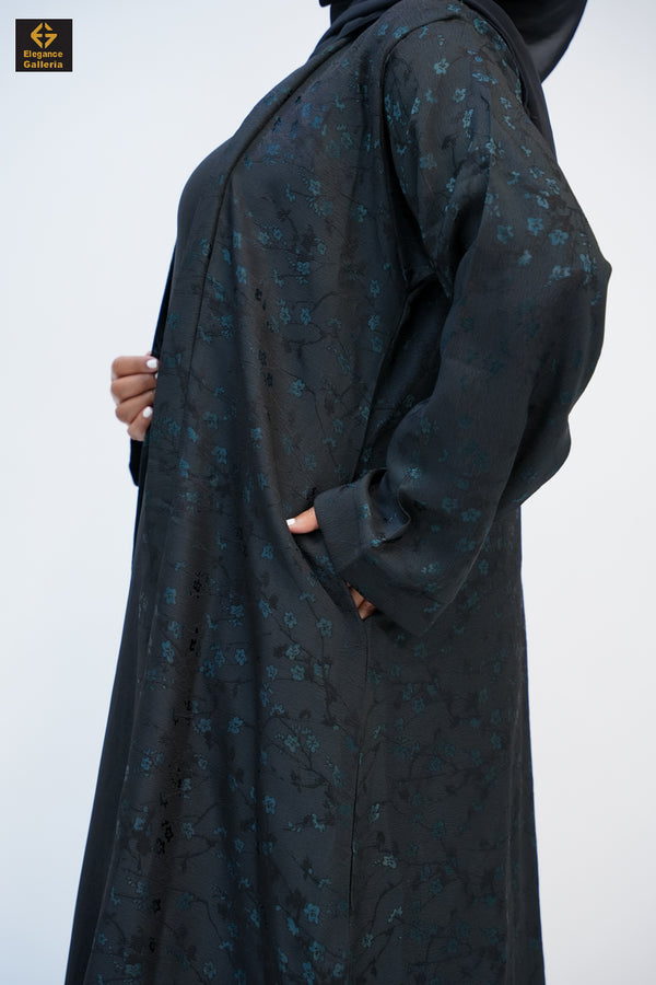 Textured Open Abaya(COAT ONLY)