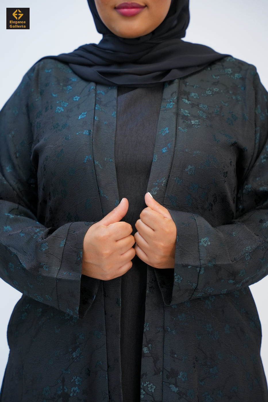 Textured Open Abaya(COAT ONLY)