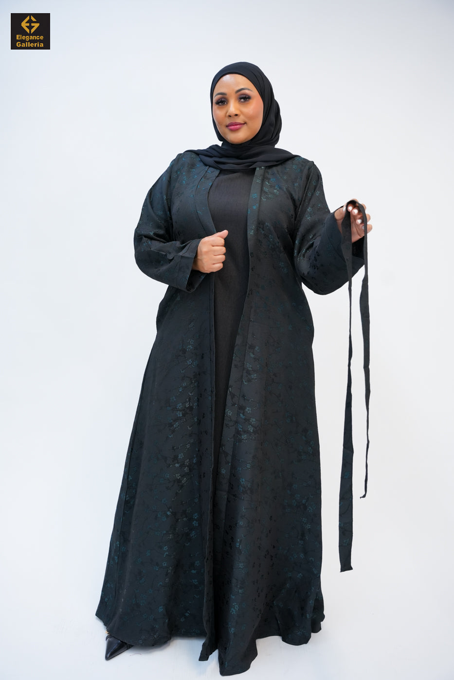 Textured Open Abaya(COAT ONLY)