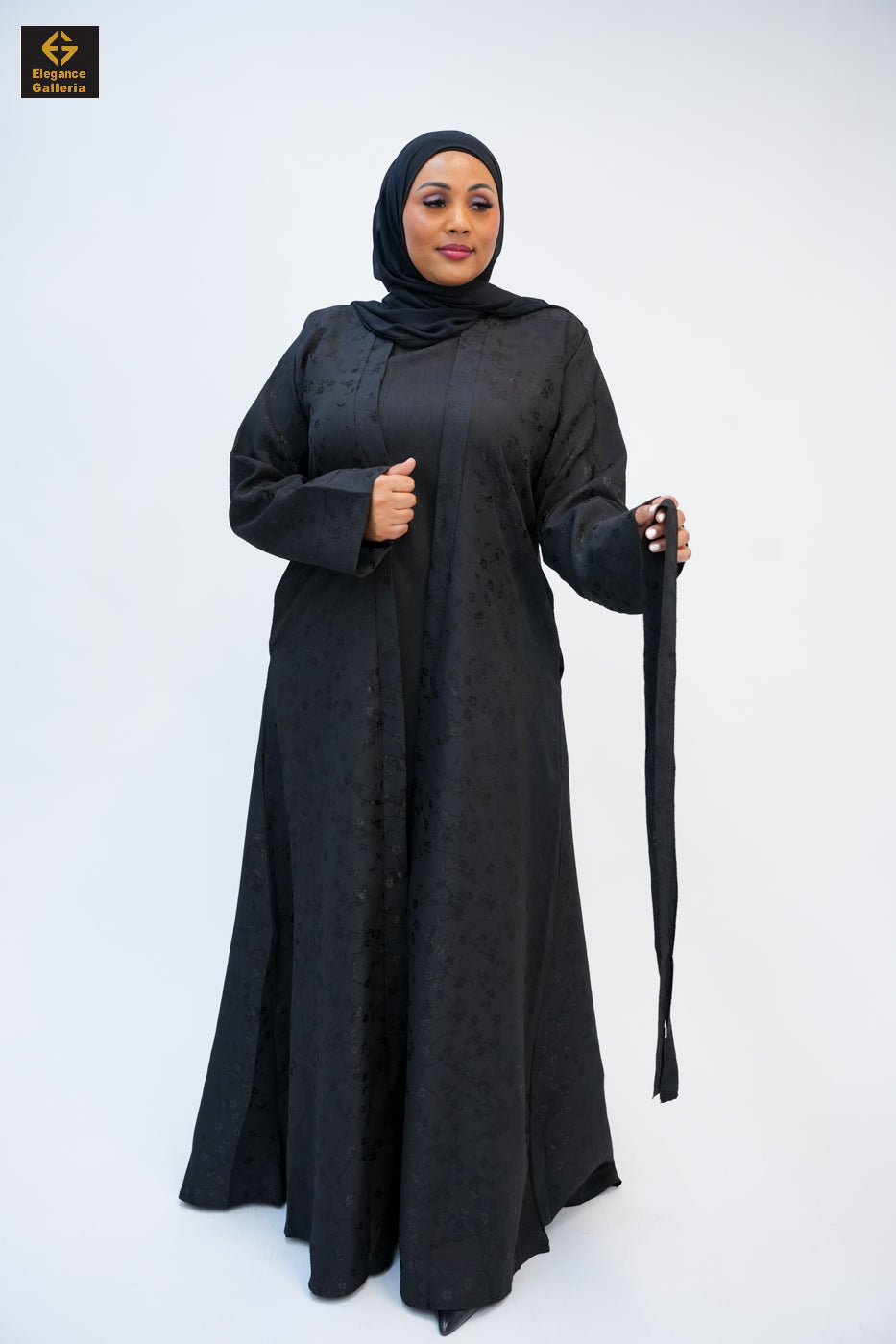 Textured Open Abaya(COAT ONLY)