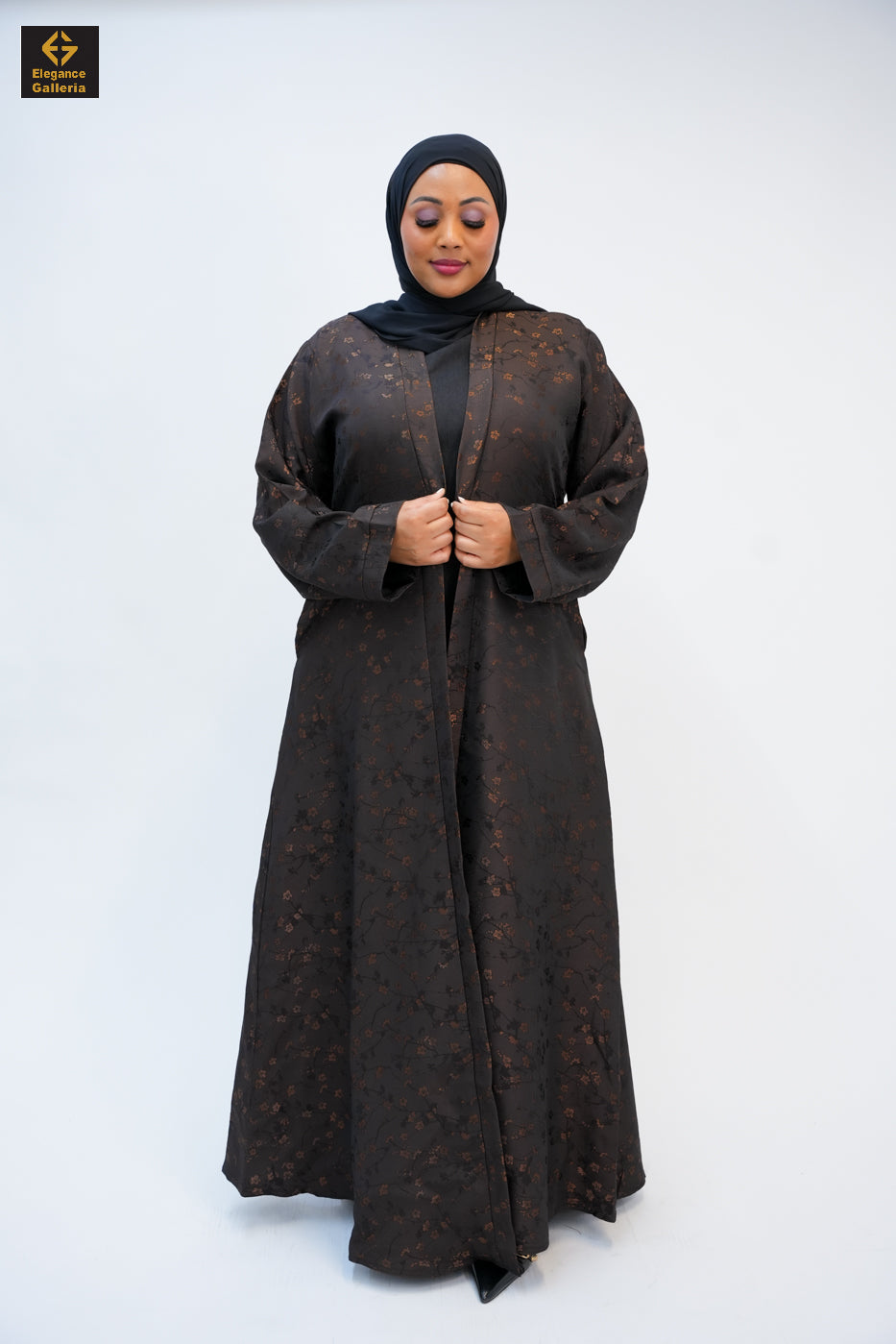Textured Open Abaya(COAT ONLY)
