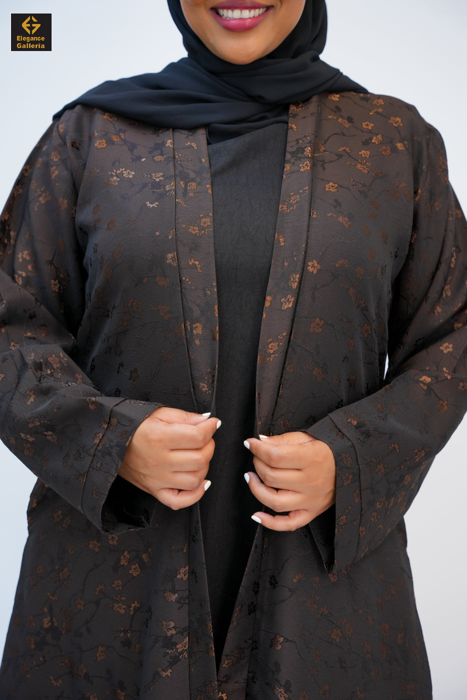 Textured Open Abaya(COAT ONLY)