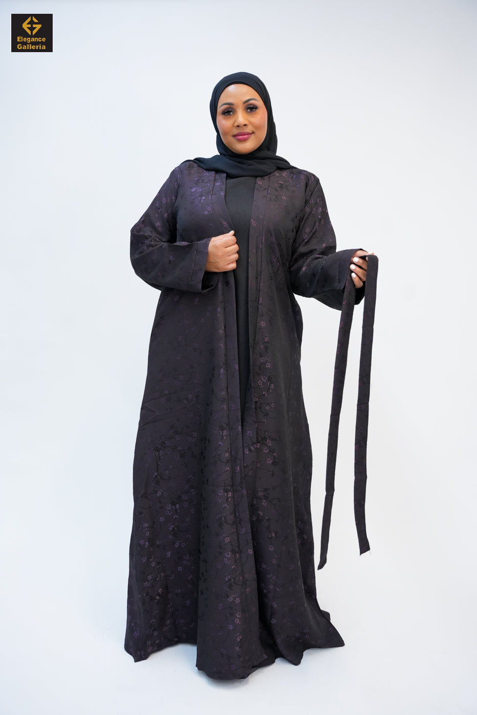 Textured Open Abaya(COAT ONLY)