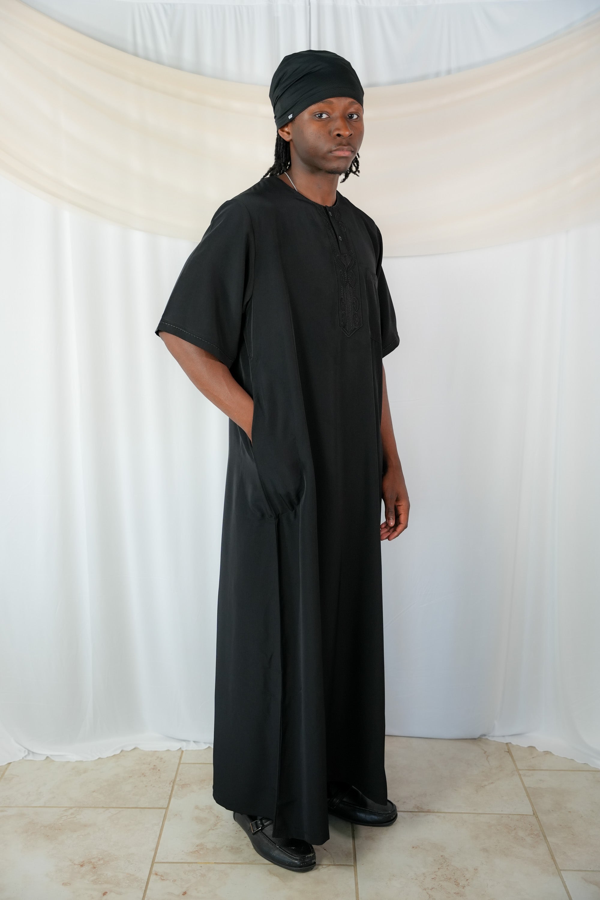 Moroccan Style Short Sleeve Thobe