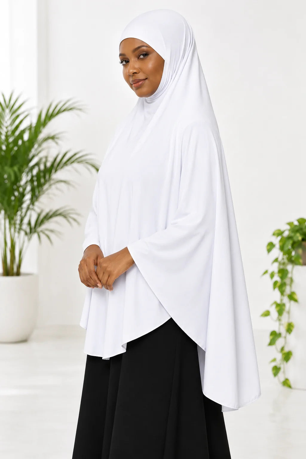 Sleeveless Prayer Hijab – Lightweight Full Coverage Khimar for Salah & Everyday Wear