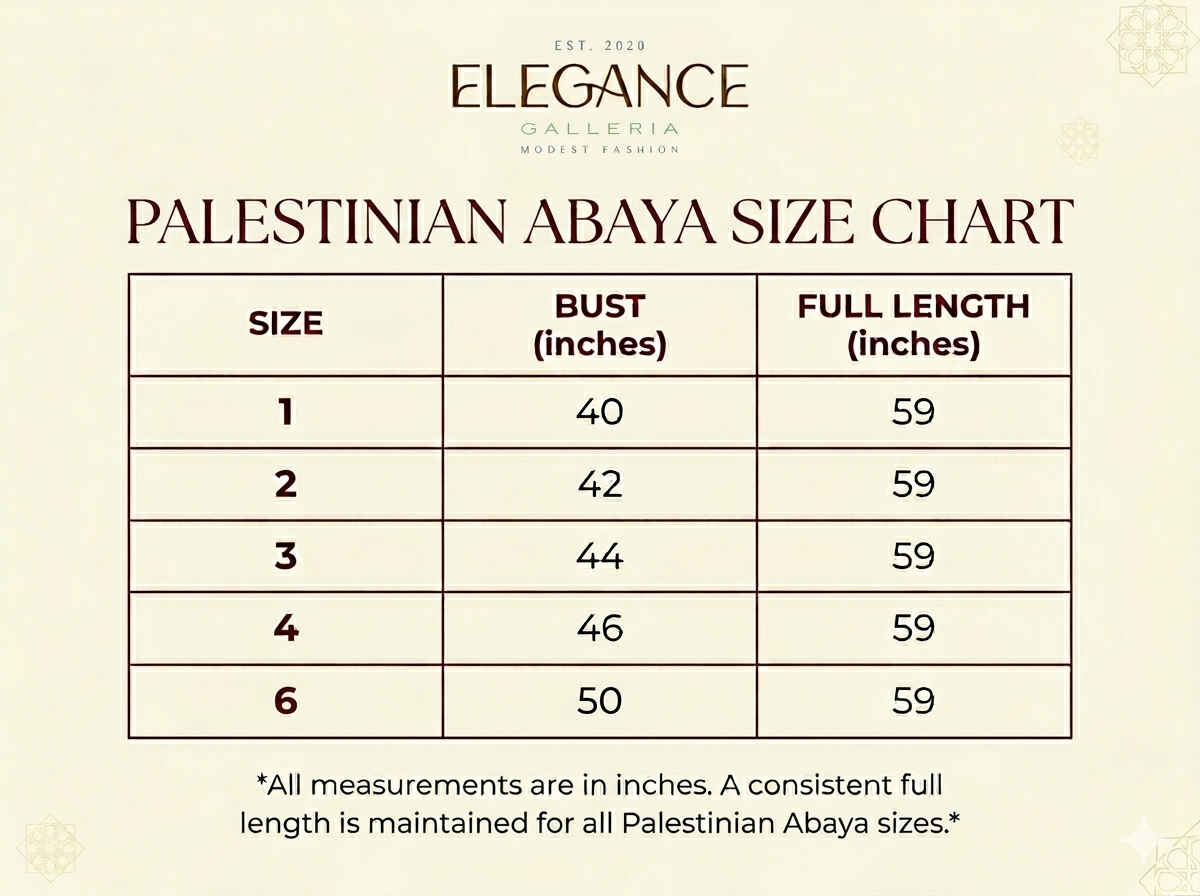 Shanaya Palestine design Abaya