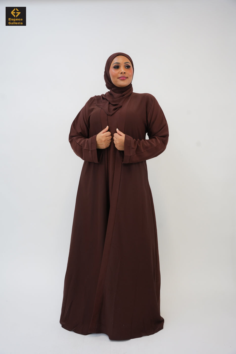Hala 4-Piece Poka Fabric Abaya Set